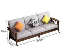 2026 Höhenverstellbares Günstiges Apartment-Sofa-Set aus Massivholz Optionale Größe und Farbe für Wohnzimmer und Apartment-Nutzung