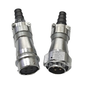 Connecteur étanche en alliage de zinc WY24 pour l'aviation, 2, 3, 4, 9, 10, 12, 15, 19 broches, plaqué or, montage sur panneau en cuivre pour la communication - Product Image 1