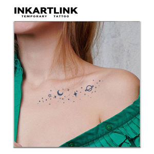 Pegatinas Impermeables Semipermanentes de <span class=keywords><strong>Galaxia</strong></span> Universal, Parches No Tóxicos de Larga Duración de 2 Semanas, <span class=keywords><strong>Tatuaje</strong></span> Temporal al por Mayor - Product Image 2