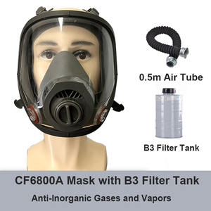 Maschere Antigas a Pieno Facciale ad Alta Filtrazione con Filtri a Carbone Attivo e Tubo dell'Aria da 0,5m - Product Image 3
