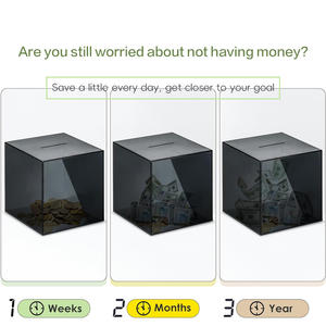 <span class=keywords><strong>Tirelire</strong></span> en acrylique transparent personnalisé <span class=keywords><strong>Tirelire</strong></span> <span class=keywords><strong>à</strong></span> ouvrir pour adultes ou enfants <span class=keywords><strong>Tirelire</strong></span> en acrylique transparent pour économiser - Product Image 5