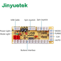 Codificador USB Arcade de Alta Calidad y Cero Retraso de Fábrica JY, Joystick de Control de Juegos DIY de 5V para PC y Raspberry Pi