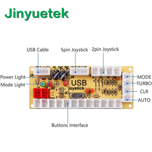 Encoder USB Arcade a Latenza Zero di Alta Qualità <span class=keywords><strong>JY</strong></span> Factory Direct, Controller di Gioco Fai-da-te 5V con Joystick per PC e Raspberry Pi - Product Image 3