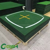 Tapis de frappe de golf en PA de 35 mm d'épaisseur, antichoc, pour entraînement des débutants, utilisation intérieure/extérieure, protection des articulations