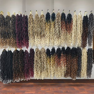 משלוח מהיר: 18 אינץ 'גבוה צועני עבור שיער הרחבה גל סינתטי אריגה סינתטי אריגה ענקית צמיגה צמרמורת - Product Image 2