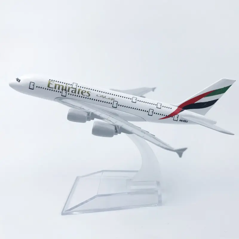 メーカー供給合金航空機モデルUAEエミレーツA38016CM飛行機モデルカスタム会社ギフト用