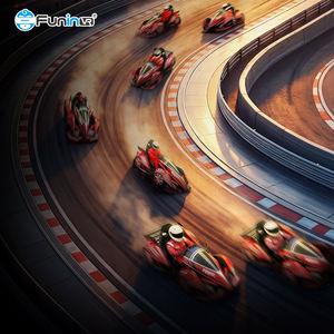 FuninVR Machine de jeu d'arcade à monnayeur, simulateur de course de karting avec cockpit et roues, <span class=keywords><strong>Mario</strong></span> <span class=keywords><strong>Kart</strong></span> Direct Drive - Product Image 4