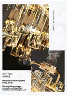 Plafonnier LED rond moderne en acrylique et cristal, luminaire suspendu pour chambre à coucher, salle à manger, hall d'hôtel, décoration de luxe pour la maison