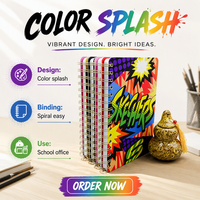 Carnet de notes spirale professionnel A5 avec pages détachables à 360 degrés, idéal pour cadeau et papeterie
