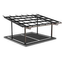Kit de montage au sol pour carport solaire étanche, en acier au carbone, support de module photovoltaïque, surface anodisée, certifié CE, garantie 10 ans