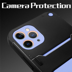 Funda Protectora Duradera Antihuellas de TPU y PC para Moto <span class=keywords><strong>G9</strong></span> PLAY PLUS G POWER con Soporte - Product Image 2
