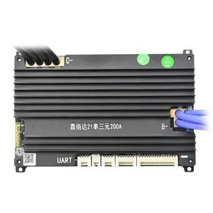 JiaBaiDa 150A 200A LFP NMC 스마트 BMS 6S 7S 8S 10S 12S 13S 14S 15S 16S 20S 21S 24V 36V 48V 60V 리튬 배터리용 팩