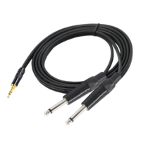 Doonjery — câble Audio Jack 6.35mm à Double Jack 1/4mm, adaptateur Jack 1/8 "TS, pour stéréo, 3.5 pouces, 3.5mm à Double Jack 6.5mm