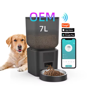 OEM 7L Portable Eco-Friendly Automatic Dog Feeder WiFi Pet Dry Food Dispenser Stainless Steel Bowl Tuya App Control Timer - Product Image 1