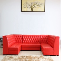 (SP-KS391) Mobilier de restaurant rembourré à prix abordable pour intérieur, banquette de restaurant