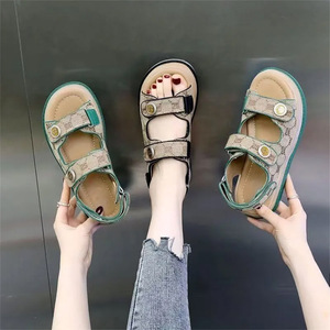 Factory Direct Wholesale Beach Sandals Flat Sandals for Women Printed High Quality Casual Womens Sandal - Product Image 1