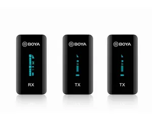 BOYA 2.4g BY-XM6-S2 הוראת מיקרופון מצלמה ומיקרופון & smartphone מיקרופון עבור הזרמה ראיון vlogs