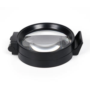 Lupa de mano 2x LED a prueba de luz Lente de vidrio de 90mm Material plástico acrílico para una visión clara brillante óptima Óptica de baja visión - Product Image 5