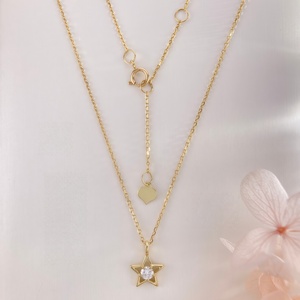 Nouvel ensemble de <span class=keywords><strong>bijoux</strong></span> en or massif 9K avec <span class=keywords><strong>diamants</strong></span> de laboratoire 2026 – Boucles d'oreilles et collier, joaillerie fine pour femme, usage quotidien, cadeau, vente en gros - Product Image 3