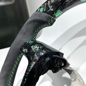 Volant en cuir Alcantara en fibre de carbone forgé vert directement de l'usine pour Chevrolet <span class=keywords><strong>Silverado</strong></span> - Product Image 5