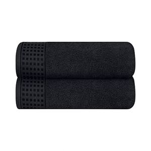 Rushmore Cotton Honey Combed Ultra Soft Highly Absorbent Bath <b>Towel</b> <b>Set</b> Pack 2 (70x140cm 500-699 GSM) for Hotel Spa <b>Bathroom</b> - Product Image 3