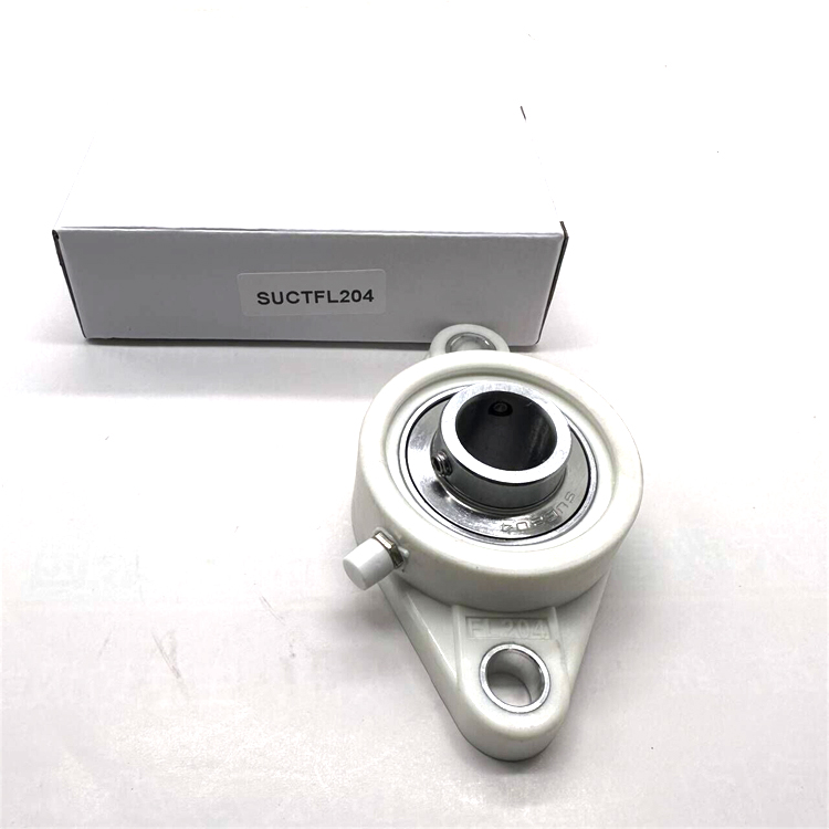 High Performance Stainless Steel Bearing Plastic White Housings Polyester SUCFL205 F205 UCP205 SUCTFL205 Block Bearings