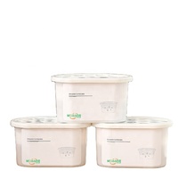 Grande boîte de déshumidification en plastique de 500 ml, motif uni, déshydratant au chlorure de calcium pour la cuisine et la maison