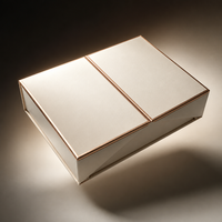 Boîtes cadeaux rigides en papier personnalisées pour les soins de la peau avec inserts en mousse sur mesure, plusieurs options de taille disponibles