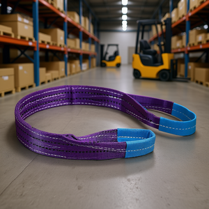 Eslingas Planas de Poliéster Fervi, Coloridas, de Alta Resistencia, para Uso Industrial - Product Image 3