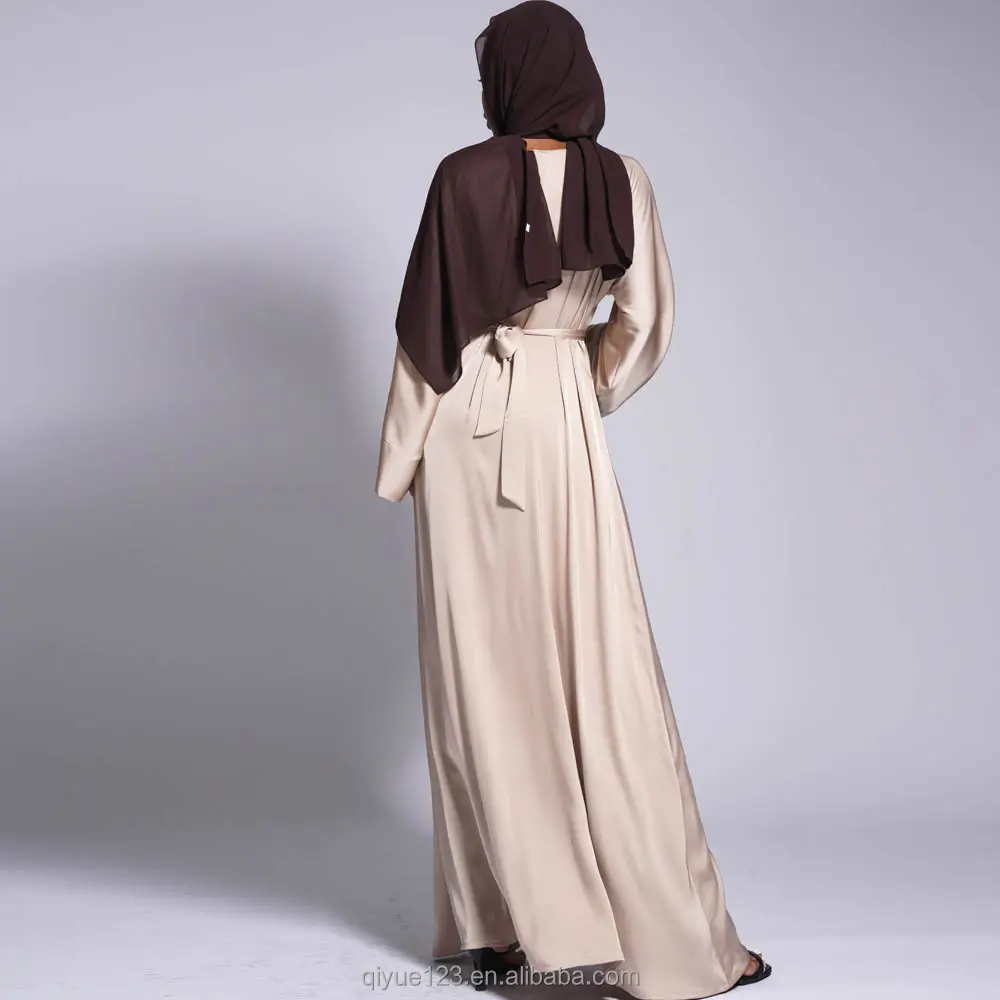 2022 이슬람 현대 새틴 실크 abaya 두바이 abaya 이슬람 오픈 abaya 이슬람 여성 제조 이슬람 천