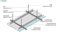 Boucle de fixation pour plafond à clipser de type G avec design moderne pour les espaces commerciaux et résidentiels, idéale pour les centres commerciaux, les hôtels et les ateliers.