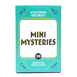 Cartes de jeu de société en papier pour divertissement : Name That Tune, Get Smart, Mini Mysteries, Party - Product Image 3