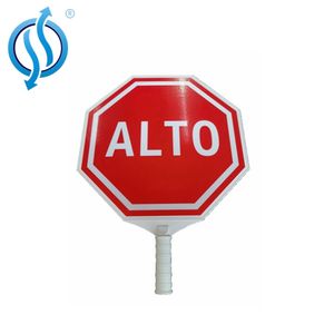 ハンドル & スタッフ付きリジッドストップ/スローパドルサイン - Product Image 2