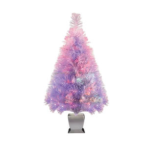 Árbol de Navidad de Fibra Óptica Rosa de 32 Pulgadas, Artificial, de PVC de Alta Calidad, Ecológico, con Luces de Colores Cambiantes, para Hogar, Hotel, Navidad, Festividades - Product Image 1