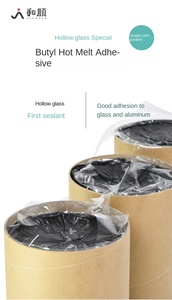 Design moderne, mastic adhésif butyle creux en verre, caoutchouc thermofusible, bande d'aluminium pour porte, fenêtre, mur-rideau, <span class=keywords><strong>vis</strong></span> facile - Product Image 4