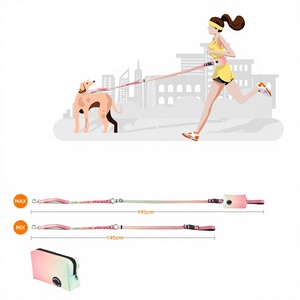 1.Hands Free <b>Dog</b> <b>Leash</b> for Running with Waist Bag Reflective Bungee <b>Leash</b> 2.Running <b>Leash</b> Set Shock Absorbing Bungee <b>Leash</b> - Product Image 4