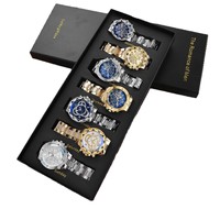 Nouvel ensemble cadeau 7 pièces pour homme : Montres tendance en alliage à quartz 40 mm pour un look différent chaque jour – Le choix idéal pour un anniversaire