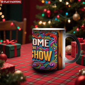 Frosted Black 11oz <b>Ceramic</b> <b>Mug</b> Heat Activated Sublimation Cup Holiday Gift Bulk Wholesale - Product Image 2