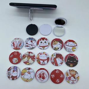 Gương để bàn gấp hình vuông có đèn, tích hợp túi khí hai mặt xoay 360 độ mới - Product Image 4