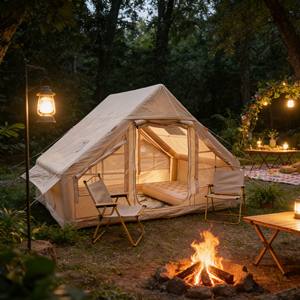 Tente gonflable familiale OEM facile à installer, tente extérieure en toile Oxford, résistante au vent pour le glamping familial - Product Image 6