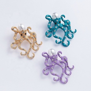 <span class=keywords><strong>Oro</strong></span> Octopus Anello di Tovagliolo Del Supporto per la Cerimonia Nuziale Del Partito - Product Image 5