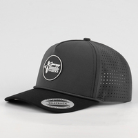 Casquette de baseball unisexe pour l'extérieur, casquettes de golf en polyester perforé imperméable avec patch PVC personnalisé, chapeaux vierges OEM en gros certifiés BSCI