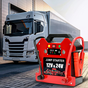 MAXCELLENT Démarreur <span class=keywords><strong>de</strong></span> secours portable <span class=keywords><strong>12</strong></span>/<span class=keywords><strong>24V</strong></span> au lithium-ion rouge avec <span class=keywords><strong>chargeur</strong></span> <span class=keywords><strong>de</strong></span> <span class=keywords><strong>batterie</strong></span> et <span class=keywords><strong>booster</strong></span> <span class=keywords><strong>de</strong></span> puissance pour semi-remorques - Product Image 3