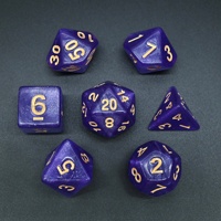 Nouvelle liste paillettes nuit étoilée dés polyédriques haute qualité scintillant Bling acrylique mdn dés pour mdn Gamer