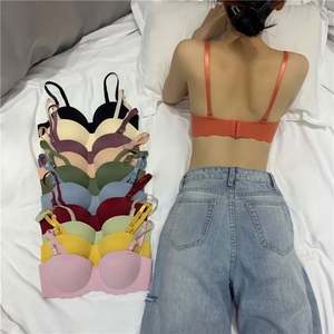 I-0134 Wholesale Women <b>Girls</b> Seamless Wireless Bra Push up Lingerie Breathable Soft Padded Bra Wire Free One Piece Bra <b>Underwear</b> - Product Image 6