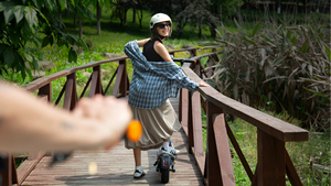 สกู๊ตเตอร์ไฟฟ้าออลเทอร์เรน KuKirin A1 โครงเหล็ก ยางสุญญากาศ พับเก็บได้ พกพาสะดวก เหมาะสำหรับบริการเช่าและส่งอาหาร - Product Image 5