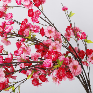 Ramo de Flores de Cerezo Artificiales, Flores de Seda y Plástico de Alta Simulación, Decoración para Bodas y Hogar, 109g QH-55031 - Product Image 2