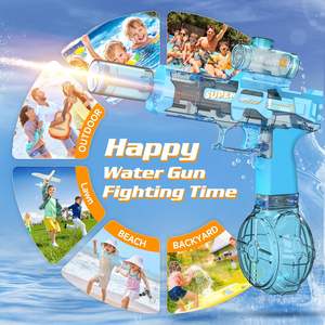 2 Pak Pistol Air untuk Anak-anak, Pistol Semprot Air, Mainan Pistol Air, Peredam Suara Bercahaya, Kapasitas Tinggi, Mainan Luar Ruangan Musim Panas - Product Image 6
