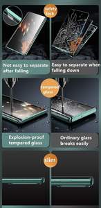 Cubierta completa de 360 grados Anti Peep Electroplate Metal vidrio templado magnético a prueba de golpes <span class=keywords><strong>funda</strong></span> de teléfono para S25 S24 S23 S22 - Product Image 3