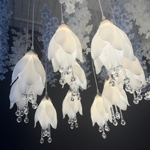Lustre de mariage illuminé à 10 têtes, décoration de fête, ambiance <span class=keywords><strong>Oscar</strong></span>, salle de mariage, acrylique - Product Image 3